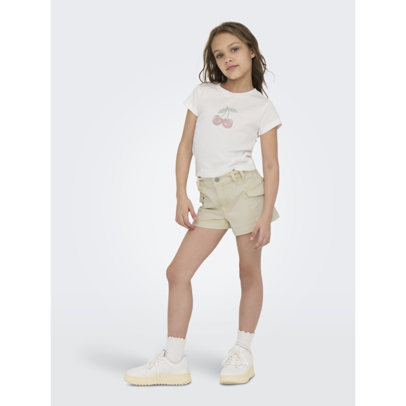 KIDS ONLY Kira Bling Baby T-shirt - Cloud Dancer