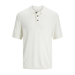 JACK & JONES PREMIUM William S/S Polo - Cloud Dancer