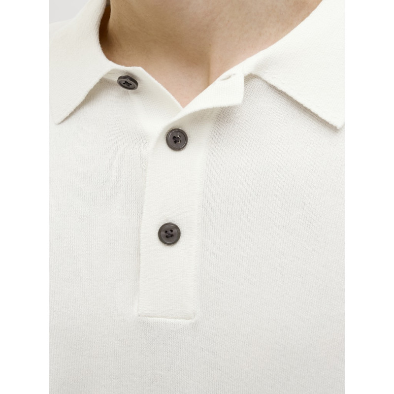 JACK & JONES PREMIUM William S/S Polo - Cloud Dancer