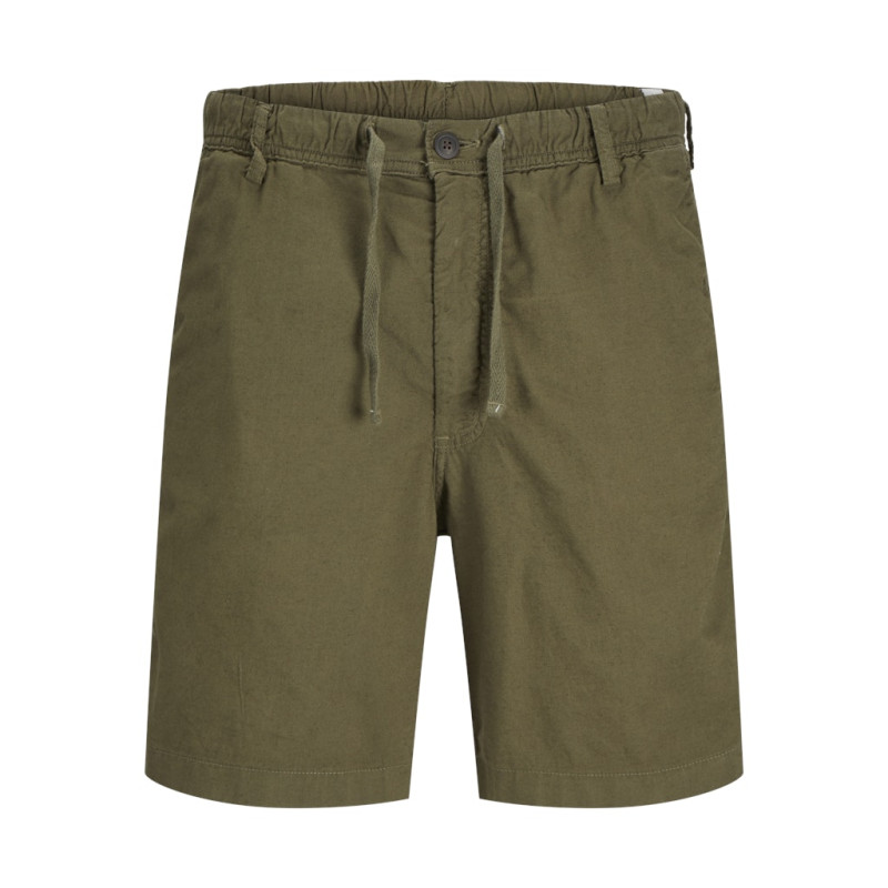 JACK & JONES Jaiden Campaign Hybrid Hør Shorts - Olive Night