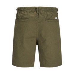 JACK & JONES Jaiden Campaign Hybrid Hør Shorts - Olive Night