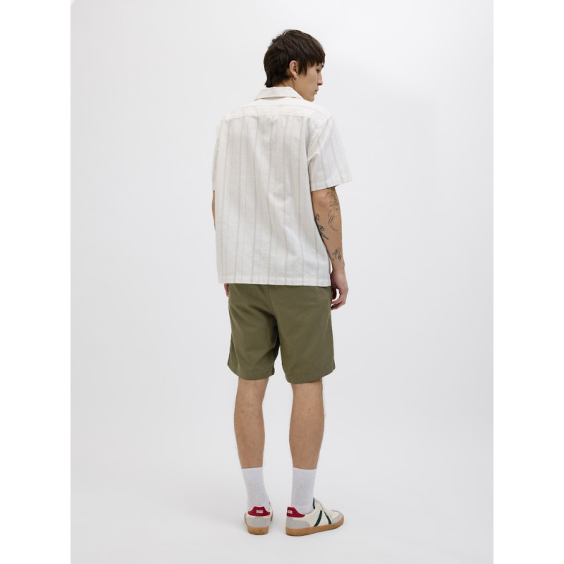 JACK & JONES Jaiden Campaign Hybrid Hør Shorts - Olive Night