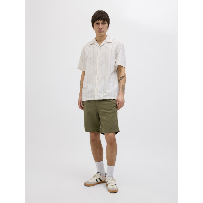 JACK & JONES Jaiden Campaign Hybrid Hør Shorts - Olive Night