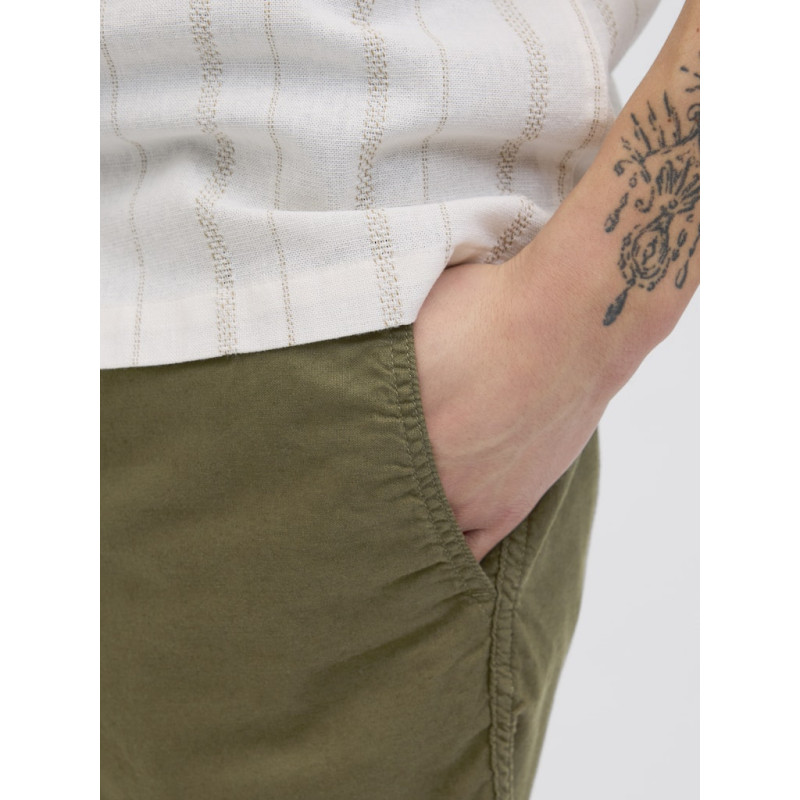 JACK & JONES Jaiden Campaign Hybrid Hør Shorts - Olive Night