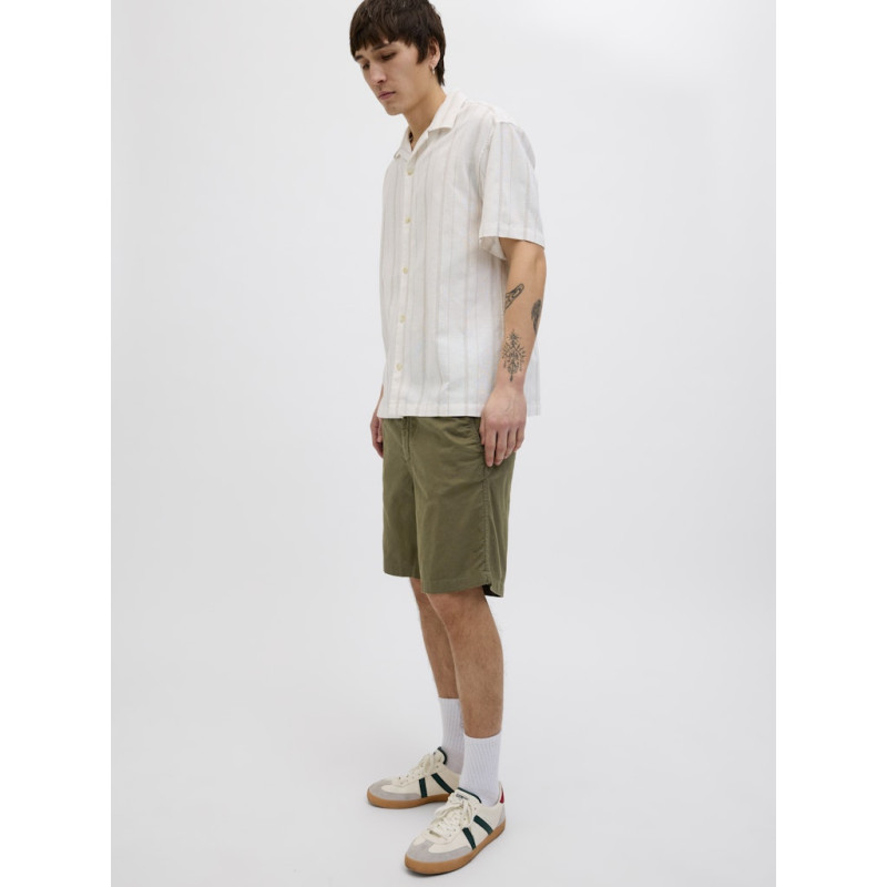 JACK & JONES Jaiden Campaign Hybrid Hør Shorts - Olive Night