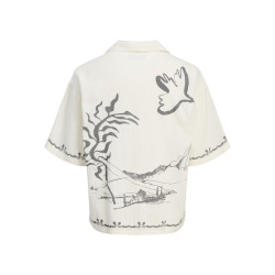 JACK & JONES JUNIOR Acapulco Resort Skjorte - Cloud Dancer