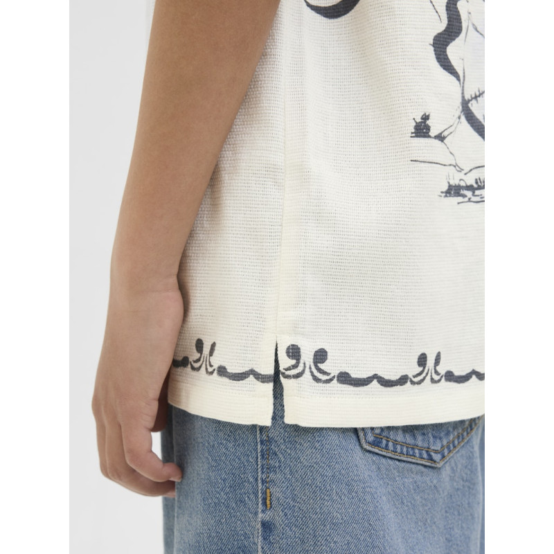 JACK & JONES JUNIOR Acapulco Resort Skjorte - Cloud Dancer