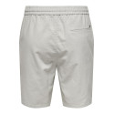ONLY & SONS Linus Loose Hør Shorts - Glacier Gray