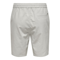 ONLY & SONS Linus Loose Hør Shorts - Glacier Gray