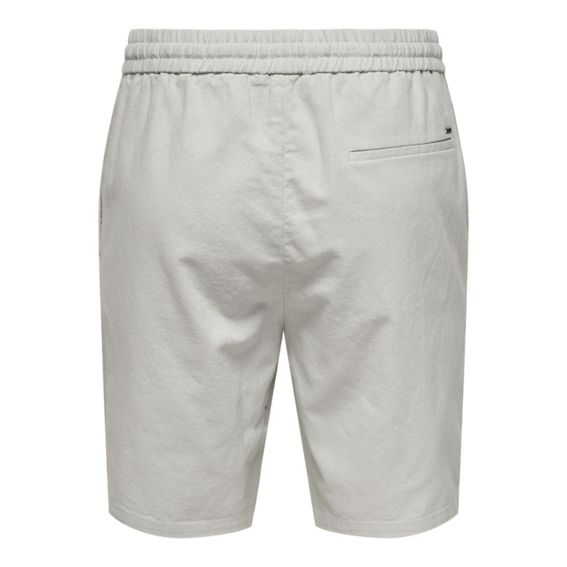 ONLY & SONS Linus Loose Hør Shorts - Glacier Gray