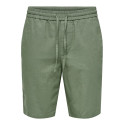 ONLY & SONS Linus Loose Hør Shorts - Sea Spray