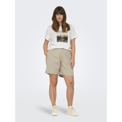 ONLY CARMAKOMA Coco Shorts - Feather Gray