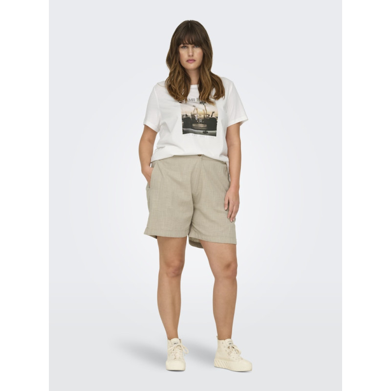 ONLY CARMAKOMA Coco Shorts - Feather Gray