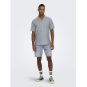 ONLY & SONS Caiden S/S Hør Skjorte - Dress Blues
