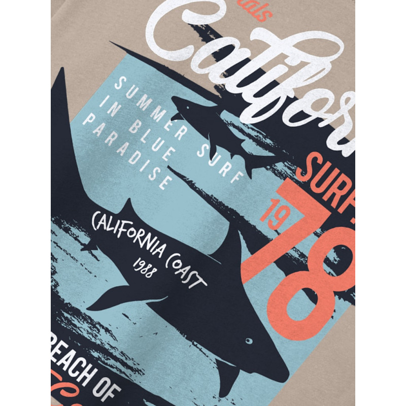 NAME IT KIDS Hirlan T-shirt - Island Fossil