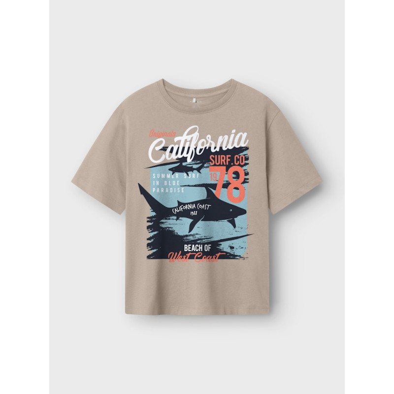 NAME IT KIDS Hirlan T-shirt - Island Fossil