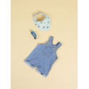 NAME IT BABY Lou Denim Overalls - Dark Blue Denim