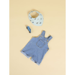 NAME IT BABY Lou Denim Overalls - Dark Blue Denim