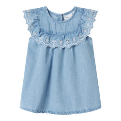 NAME IT BABY Hera Denim Kjole - Light Blue Denim