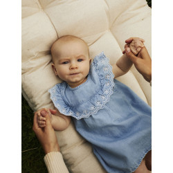 NAME IT BABY Hera Denim Kjole - Light Blue Denim