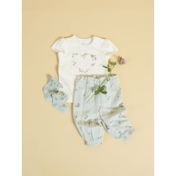 NAME IT BABY Hikka Bukser - Aqua Gray