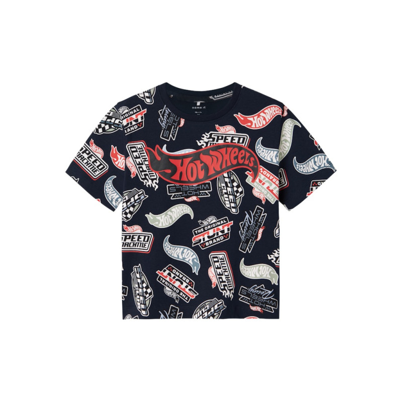 NAME IT MINI Mary Hotwheels T-shirt - Navy Blazer