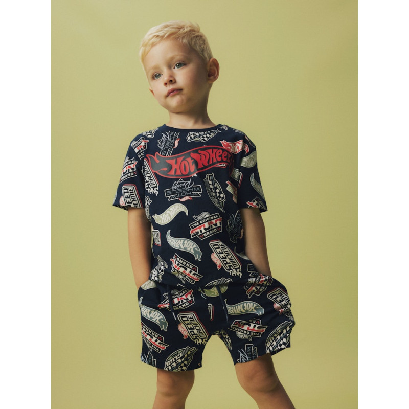 NAME IT MINI Mary Hotwheels T-shirt - Navy Blazer