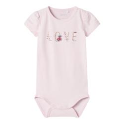 NAME IT BABY Hillie S/S Bodystocking - Ballerina