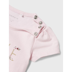 NAME IT BABY Hillie S/S Bodystocking - Ballerina