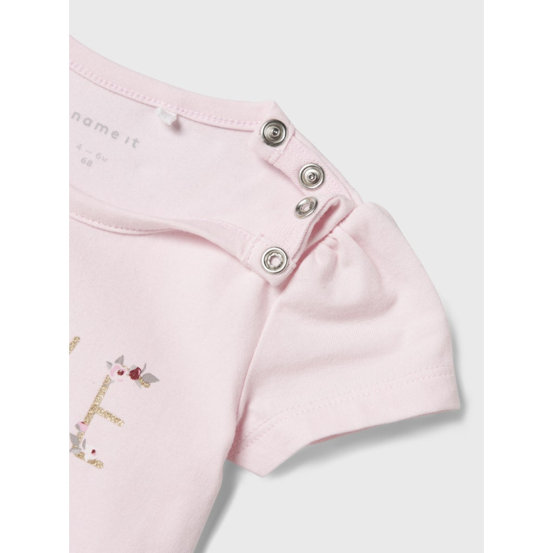 NAME IT BABY Hillie S/S Bodystocking - Ballerina