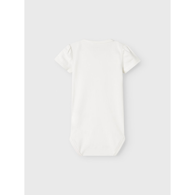 NAME IT BABY Hillie S/S Bodystocking - Bright White