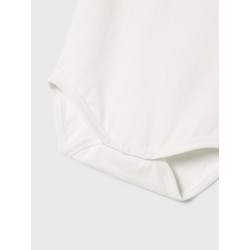 NAME IT BABY Hillie S/S Bodystocking - Bright White