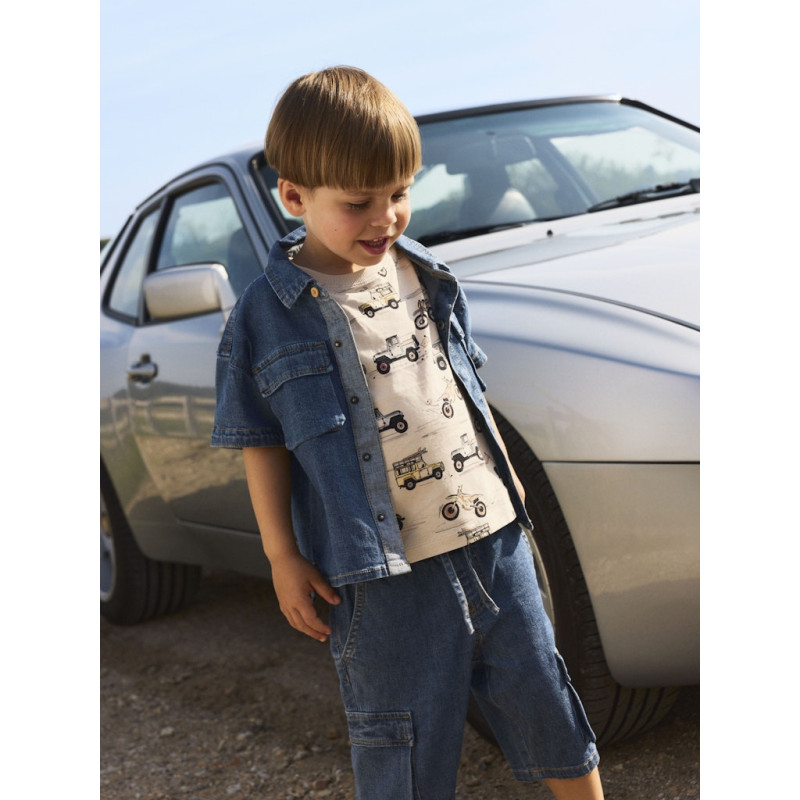 NAME IT MINI Helsa T-shirt - Peyote