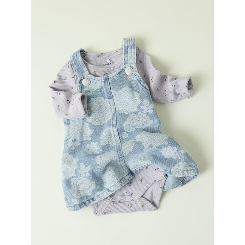 NAME IT BABY Silla Denim Spencer Kjoler - Light Blue Denim
