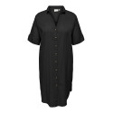 ONLY CARMAKOMA Coco S/S Skjortekjole - Sort