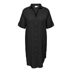ONLY CARMAKOMA Coco S/S Skjortekjole - Sort