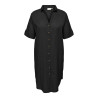 ONLY CARMAKOMA Coco S/S Skjortekjole - Sort