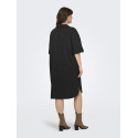 ONLY CARMAKOMA Coco S/S Skjortekjole - Sort