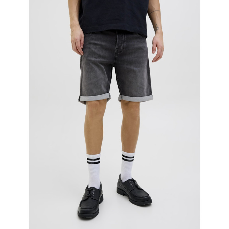 JACK & JONES Rick Jjicon Denim Shorts - Black Denim