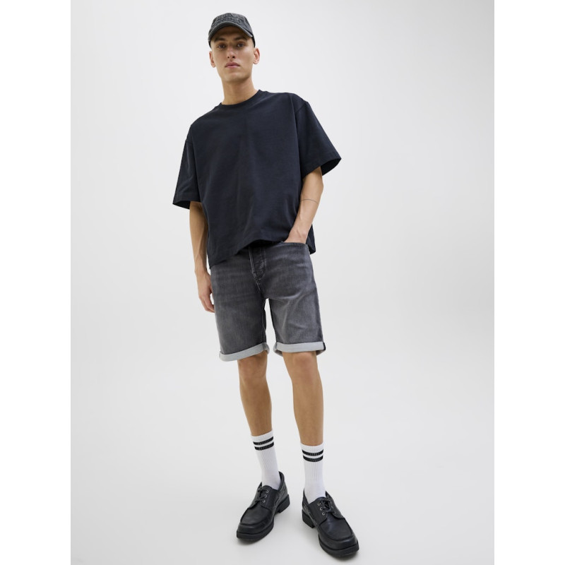 JACK & JONES Rick Jjicon Denim Shorts - Black Denim