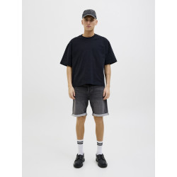 JACK & JONES Rick Jjicon Denim Shorts - Black Denim