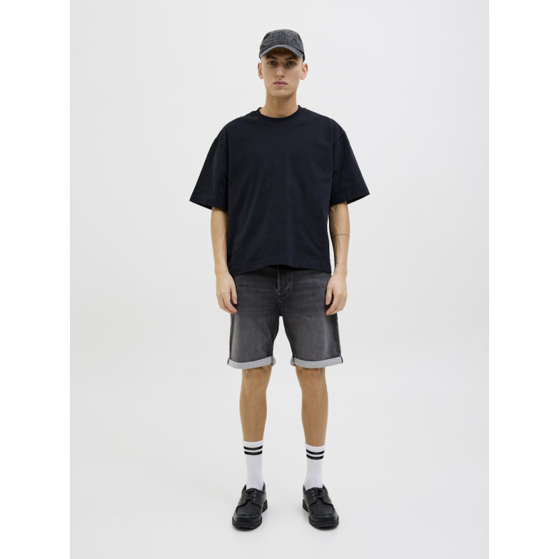 JACK & JONES Rick Jjicon Denim Shorts - Black Denim