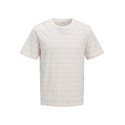 JJ REBEL Pike Stribet T-shirt - Apricot Ice