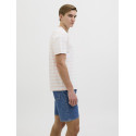 JJ REBEL Pike Stribet T-shirt - Apricot Ice