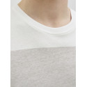 JJ REBEL Pike Stribet T-shirt - Crockery