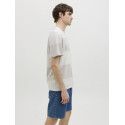 JJ REBEL Pike Stribet T-shirt - Crockery