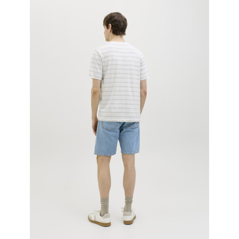 JJ REBEL Pike Stribet T-shirt - Desert Sage