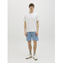 JJ REBEL Pike Stribet T-shirt - Desert Sage