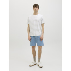 JJ REBEL Pike Stribet T-shirt - Desert Sage