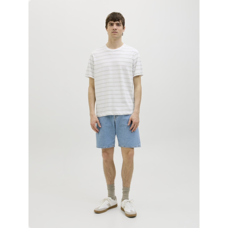 JJ REBEL Pike Stribet T-shirt - Desert Sage